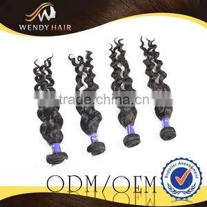 Natural French Curl Style Remy Malaysian Human Hair Extension thumbnail-4