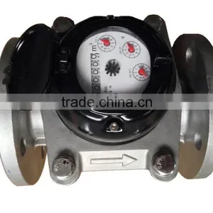 304 Stainless Steel Water Flow Meter Dry Dial Turbin WM LXLGC-100E/C thumbnail-5