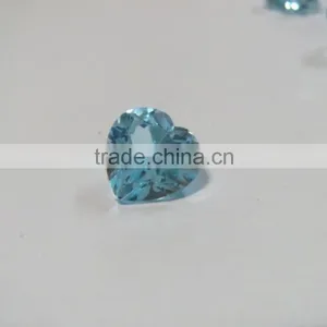 Blue Topaz Heart Cut 9mm Loose Gemstones thumbnail-4