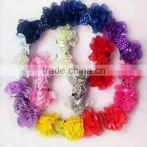 Satin Bow/sequin Bow/chiffon Bow/hair Bows /kids Hair Accessory thumbnail-1