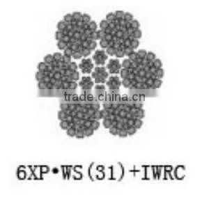 Compacted Wire Rope 6*P.WS (31) +IWRC thumbnail-1