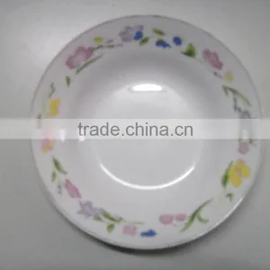 Mid East Hot Design Ceramic Deep Cut Edge Plate With Flower/lowest Price Soup Plate thumbnail-4