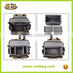 Fashion Canvas Camera Bag for PENTAX, CANON NIKON Camera Shoulder Bag Durable Dslr Camera Bag With Leather thumbnail-2