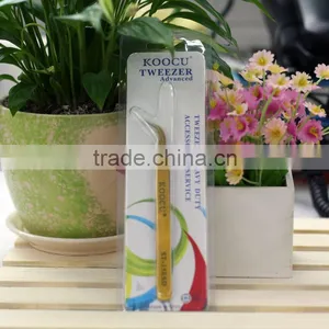 Koocu Golden Colour Curved Tweezer thumbnail-2