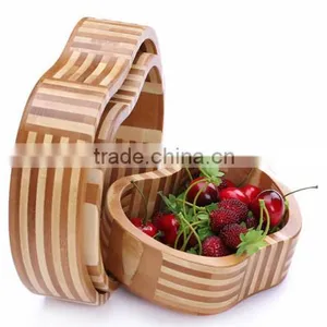 Fashion Bamboo Candy Bowl & Wood Fruit Bowl thumbnail-1