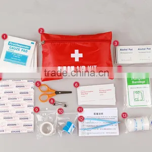 2016 New Wholesale Camping Supplies 13pcs Outdoor Survival Kit Emergency First Aid Kit for Camp Set thumbnail-2