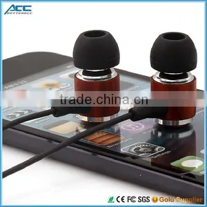 New Style Wood Headphone Cool In-ear Stereo Wood Earphones Earbuds thumbnail-3