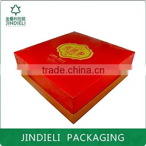 Beauty Red Nice Paper Wooden Gift Box Packaging thumbnail-2