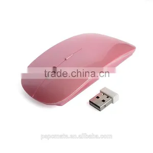 Ultra Thin Pink Wireless Optical Mouse Pink Laptop PC Mac Linux Ship From China thumbnail-5