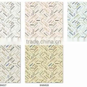 Printing Pvc Wallpaper, Cream Vintage Letters Wall Paper for Study Room , Fancy Wallcovering Dealer thumbnail-4