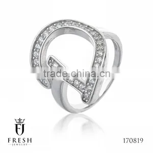 Fashion 925 Sterling Silver Ring - 170819 , Wholesale Silver Jewellery, Silver Jewellery Manufacturer, CZ Cubic Zircon AAA thumbnail-1