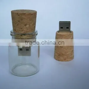 New Style Glass Bottle Cork Usb Flash Drive thumbnail-1