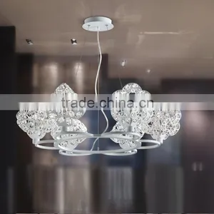 2014 Newest Approch 6 Light G9 20W White Wrought Iron Chandeliers Lamp thumbnail-1