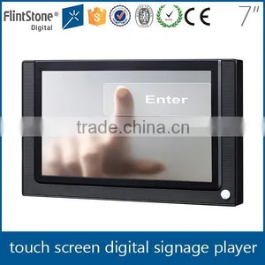 FlintStone 7 Inch Touch Screen Display in Car, Taxi Touch Screen LCD Advertising Player, Digital Video Screen thumbnail-3