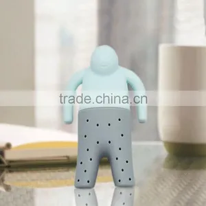 Tea Accessory Office Tea Accessories Special Design Human Shape Tea Infuser Rubber Infuser Tea Filter Musical Tea Stainer thumbnail-2