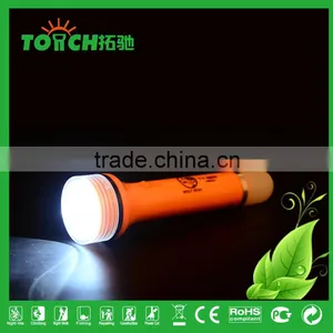 2016 New Disign Rechargeable LED Flashlights With Charger Multifunctional Camping Light Plastic Torch Light High Quality Lamp thumbnail-1