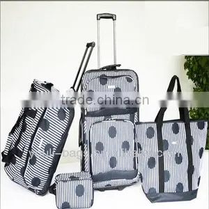 Round Dot Style Lady's Luggage Bag thumbnail-1