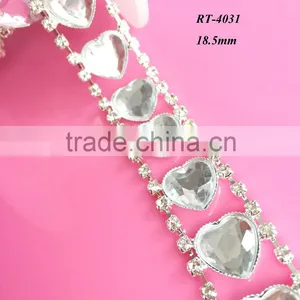 New Design Rhinestone Trim for Bridal Sash Wedding Sash Wedding Belt (RT-4031) thumbnail-1