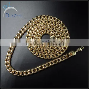 High Quality Hot Sale Iced Out Men's Hip Hop Cuban Chain Necklace thumbnail-2