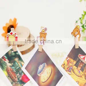 Cute Bear Shaped Wooden Clip Wedding Decoration Quality Choice thumbnail-2