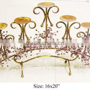 Candle Holder, Home Decor, Metal Candle Holder, Party Supplies thumbnail-1