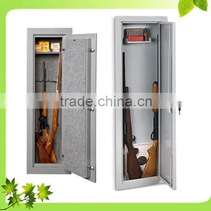 Portable Gun Cabinet Laptop Size Hotel Safe Anti-burglary Money Steel Fingerprint Safe Box Grey Home Digital Safe Deposit Box thumbnail-3