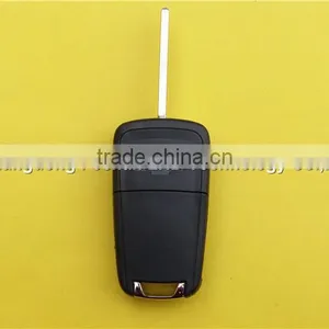 Flip Folding Key Shell for Chevy Remote Key Case Cover 3 Buttons Chevrolet Cruze HU100 Blade thumbnail-3