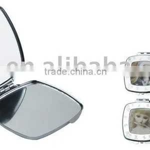 Two Side Metal Compact Mirrors in Square Shape thumbnail-1