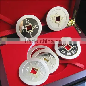Old Chinese Feng Shui Coin / Customized Brass Souvenir Gold Coin thumbnail-1