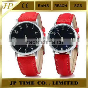 Business Quartz Leather Band Alloy Case New Couple Lover Wrist Watch thumbnail-2
