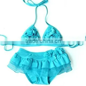 Ruffle High Quality 2011 Sexy Kids Girls Swimwear thumbnail-1