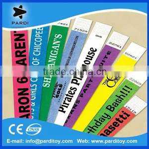 Stretch and Tear Resistant Disposable Paper Tyvek Wristbands Quality Choice thumbnail-1