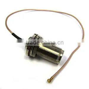 IPEX to N Female Bulkhead With RG178 Cable, Cable Assembly, Pigtail, Jumper Cable thumbnail-1