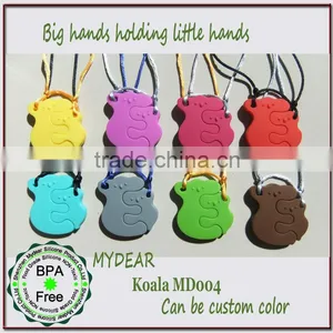 New Design BPA Free Silicone Baby Chew Toy Necklace thumbnail-2