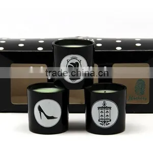 Wholesale Customized Round Black Glass Candle Jar thumbnail-3