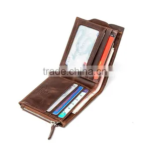 Professional Factory Supply Travel Custom Design Excellent Quality Man Purse Leather thumbnail-3