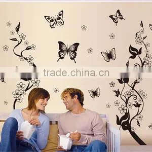Best Selling Butterfly Flower Wall Stickers Home Decor thumbnail-5