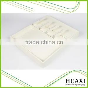 Guangzhou Factory White Leather Jewelry Display Tray thumbnail-1