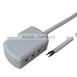 LED Lights Mini Cable Connector 12V/LED Cabinet Lights Mini Wire 3-Way Distributor Splitter thumbnail-1
