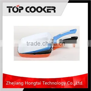 Colorful Aluminium Pressed Marble Coating Grill Pan Supplier's Choice thumbnail-1