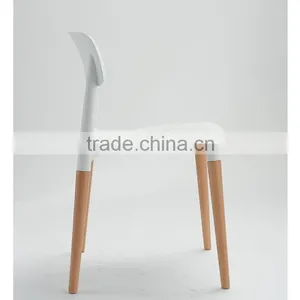 Black White Color New Plastic Low Back Patio Garden Chair thumbnail-3