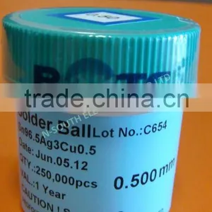 0.50mm BGA Solder Balling Reballing Balls 250K Pc/BOTTLE Lead Free thumbnail-1