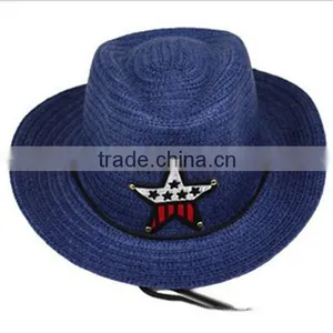 Fashion Style High Quality Straw Wholesale Kids Cowboy Hats Quality Choice thumbnail-5