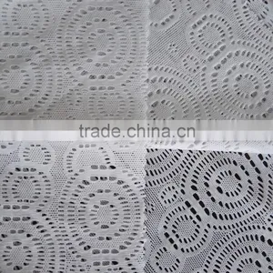 China Factory New Design 90/10 Nylon Spandex Intersecting Circles Patern Jacquard Fabric, Fashion Garments Jacquard Fabric thumbnail-2