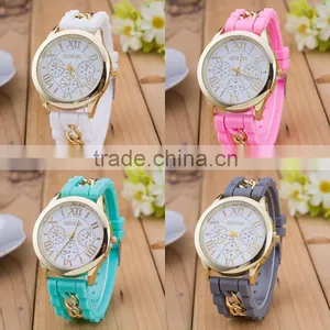 Custom Wrist Watch Silicone Rubber Wristband Watch thumbnail-1