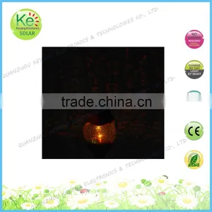 Glass Ball With Polyresin Animal Head Solar Garden Path Light thumbnail-4