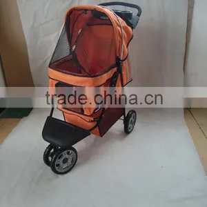 2015 Pet Stroller With 3 Point Canopy With Game Entrance Window,with Good Designs 4 Wheels Keep Your Pet Safe and Comfortable thumbnail-3
