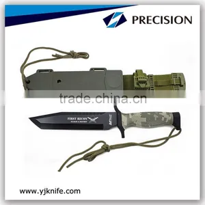 Multi-function Tools Camo Handle Wild Hunting Knife With Sheath thumbnail-1