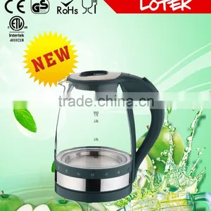 Colorful Blue Led Light Ring Glass Electric Kettle With 1.7L Capacity thumbnail-4