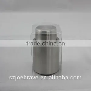 Stainles Steel Push-type Vacuum Wine Stopper, Vacuum Sealed Stopper thumbnail-1